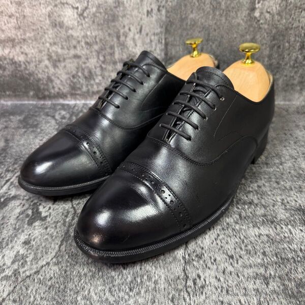 【大特価】 REGAL リーガル ストレートチップ ビジネスシューズ レザーシューズ ブラック 黒 革靴 レザー 内羽根 25