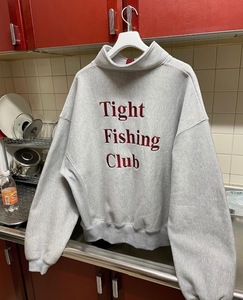 TIGHTBOOTH TIGHT BOOTH x CHAOS FISHING CLUB FISHING SNAP SWEAT スウェット size: XL GRAY グレー 灰 新品未使用 即発送可 他多数出品中