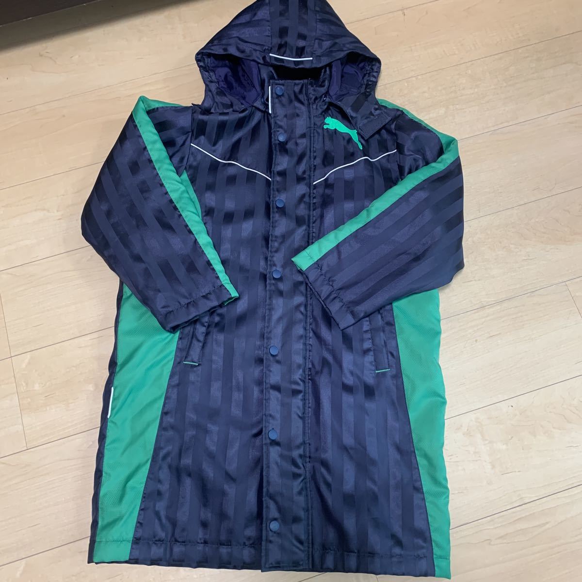 【中古】 【新品】Spazio ベンチコート 140センチ ネイビー 中綿 - コート