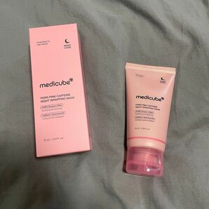 medicube PDRN PINK CAFFEINE NIGHT WRAPPING MASK メディキューブ