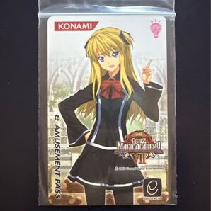 クイズマジックアカデミー e-amusement PASS シャロン QMA 限定 新品未使用 コナミ beatmania
