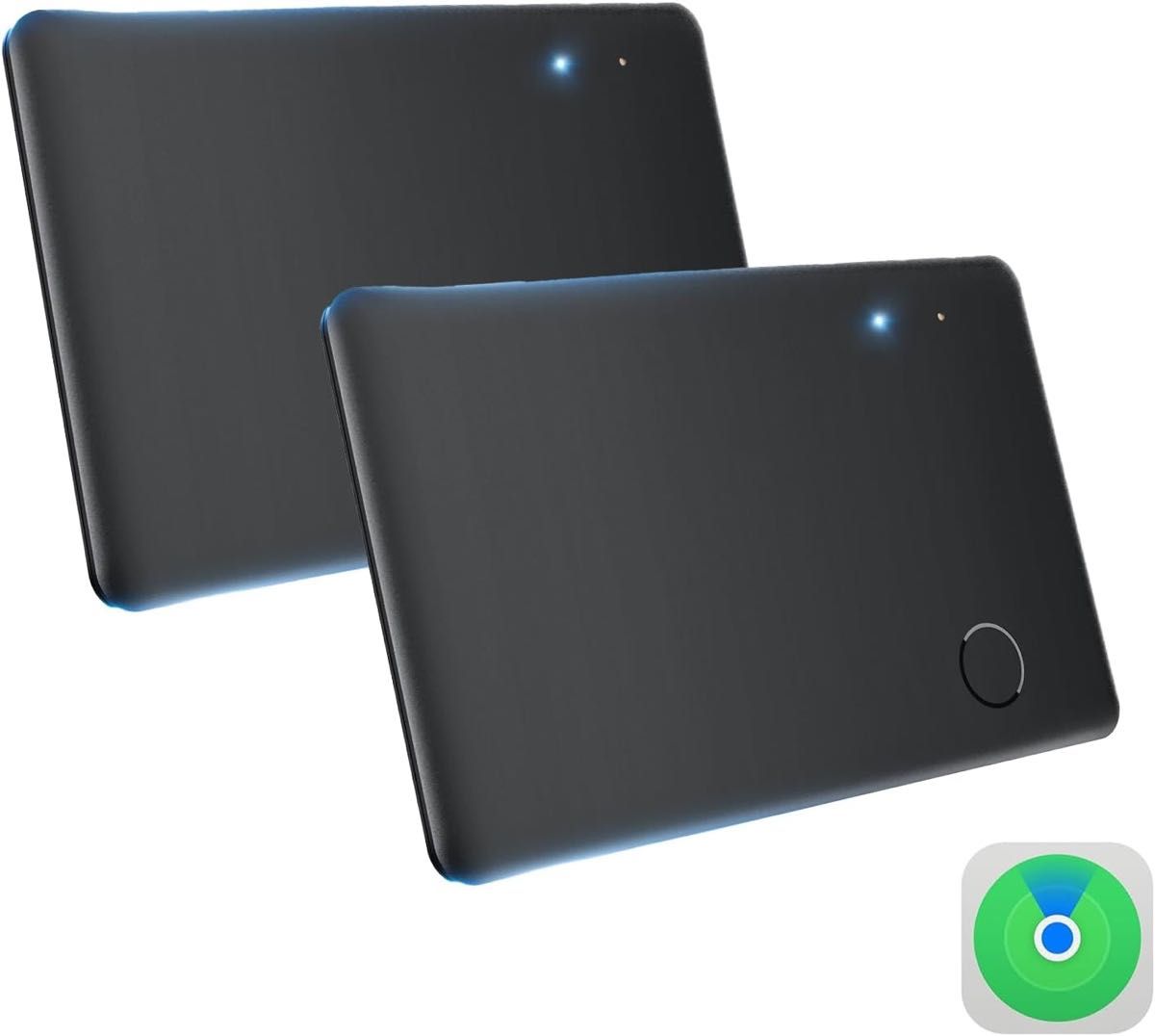 紛失防止タグ 超遠距離追跡 エアタグ カード gps ios専用 カード型 2個セット Apple「探す」対応