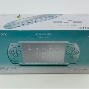 ほぼ新品 SONY PSP-2000 ミントグリーン 本体 ポータブル 完備品 SONY プレイステーションポータブル