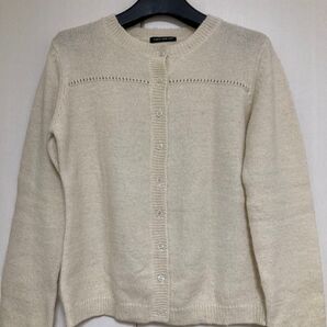 take JFK offアルパカ羊毛混ニットカーディガン