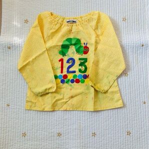 はらぺこあおむし キッズ スモック 絵の具 工作 保育園 幼稚園 子供 こども エプロン 100