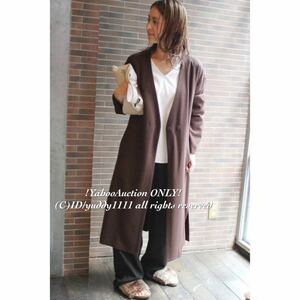  new goods tag attaching JOURNAL STANDARD Journal Standard flano light coat light brown lady's outer long coat free size prompt decision 