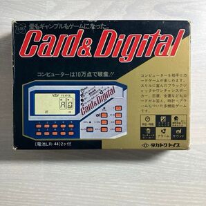 タカトクトイス Card&Digital カード&デジタル レトロゲーム 箱説明書付き【ジャンク扱い】ゲームウォッチ