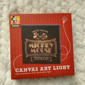 ミッキーマウス 90周年 キャンバスアートライト Thinking of you