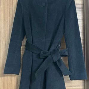 レストローズ アンゴラ ウール ブラック コート