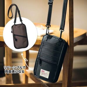 InRed 6月号特別付録 リバーシブルのスマホポシェット トラディショナル ウェザーウェア