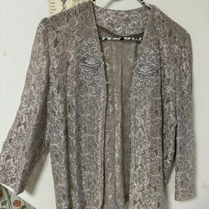 新品 豪華レースボレロ 丈約57センチ