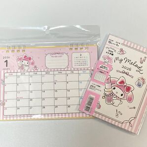 【B】マイメロディ マイメロ 2026年 卓上カレンダー スケジュール帳/手帳 サンリオ キャラクター クーポン消化