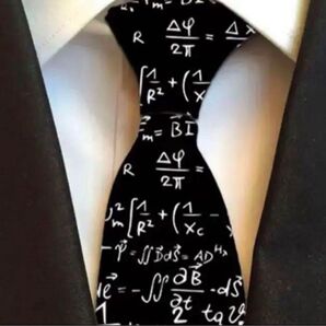 【早い者勝ち】数式柄 理系ネクタイ 数学 ユーモア ユニーク メンズ レディース