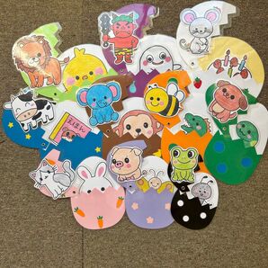 まあるいたまごペープサート10点プラス