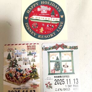 ディズニー クリスマス リゾートライン フリー切符 未使用期限切れ
