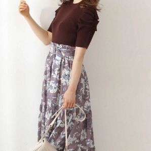 EDIT COLOGNE ティアードドッキングワンピース