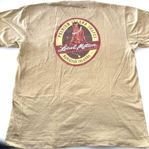 ・ローカルモーション LOCAL MOTION Tシャツ L サーフT ベージュ