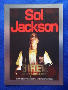 「SIREN New Translation」（サイレン ニュートランスレーション）トレーディングカード Vol.2 ソル・ジャクソン(シルバー) Sol Jackson NT