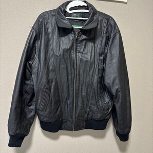 【1時間限定セール!】牛革 ブルゾン レザージャケット ヴィンテージ カウレザー