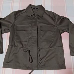 ユニクロC ジャケット カーキ ドローストリング カジュアル 新品タグ無し Mサイズ オリーブ