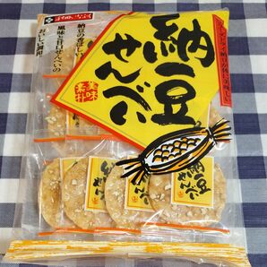 秋田市 いなふく米菓 納豆せんべい 11枚入り
