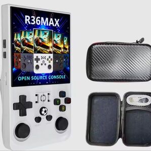 連休特価 OPEN SOURCE CONSOLE R36Max 4.0インチ 720x720 携帯ゲーム機 64GB ホワイト