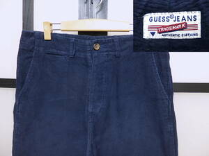 US б/у одежда 90s Guess futoshi une вельвет брюки USA производства / America б/у одежда 90 годы GUESS America производства 