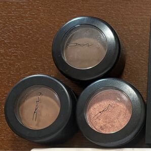 M.A.C マック アイシャドウ 3個セット ブラウン系 ピンク系 mac