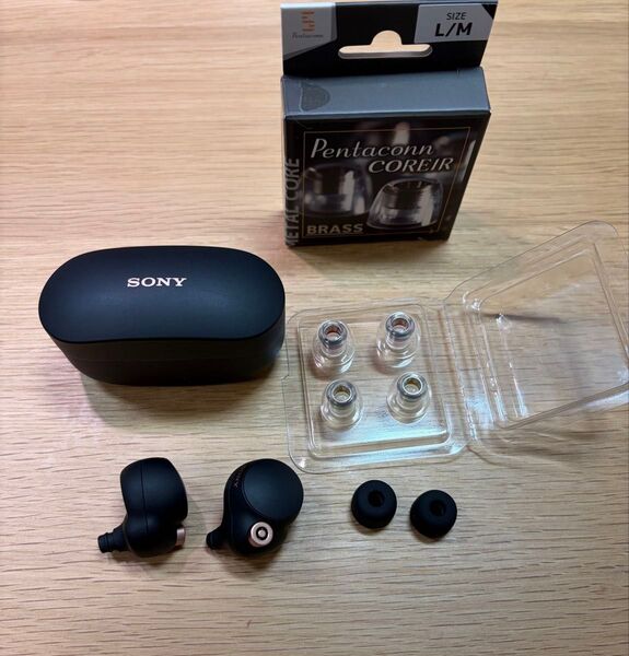 ワイヤレスノイズキャンセリングステレオヘッドセット WF-1000XM4(B SONY コレイル coreir イヤーピースML
