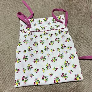 ☆新品☆ 難あり エプロン ピンク × ホワイト(白) Pea Pod(ピーポッド)