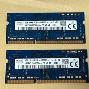 SK hynix 4GB PC3L-12800S HMT451S6DFR8A-PB 2個セット