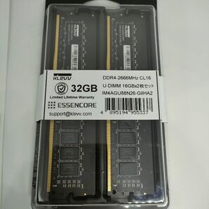 新品未開封品 KLEVV DDR4 メモリ16GB二枚 計32GB