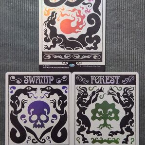 mtg 超稀少 3枚セット ボーダーレス 基本土地 sld FOIL