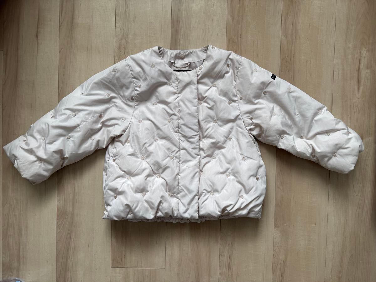 プティマイン petit main ハート 中綿ジャケット ダウン110cm 