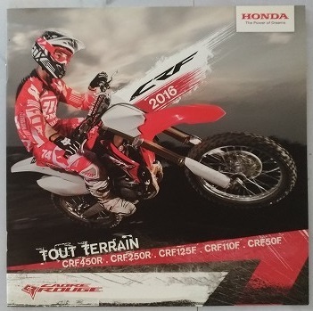 CRF 2016 海外版カタログ 車体カタログ CRF450R CRF250R CRF125F CRF110F CRF50F 古本・即決・送料無料 管理№2445P