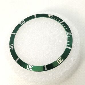 ベゼルインサート グリーン 外径 36.5mm 内径 30.5mm 腕時計 ウォッチ カスタム アルミベゼルインサート