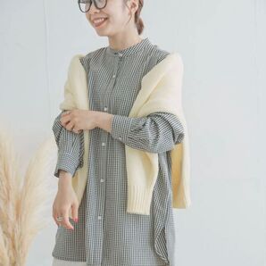 ITEMS URBANRESEARCH アイテムズ アーバンリサーチ バンドカラービッグシャツ