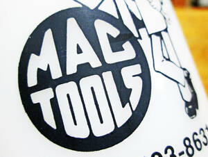 * ultra rare * hard-to-find *USA Vintage *MAC TOOLS glass Bay k Ad mug / Novelty mug / Mac tool / tool / american / Setagaya base 