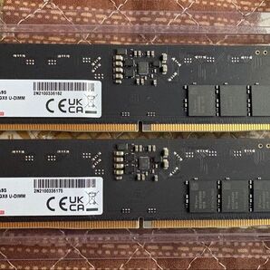 【中古】DDR5 16GB 2枚組(合計32GB) DDR5-4800(PC5-38400)【デスクトップPC用】