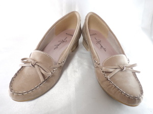  Ginza Kanematsu * натуральная кожа Loafer *21.5*B*1 раз использование * поиск ....21.5