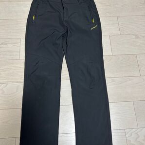 割引クーポン付き BENQUE メンズゴルフパンツ L ブラックスポーツウェア軽量速乾 黒