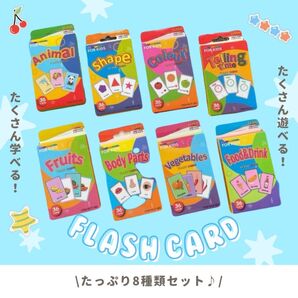 フラッシュカード 英語 知育 知育カード 英語カード 英語教材 キッズ 幼児英語