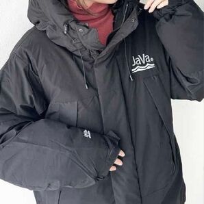 Javaジャバコラボ 中綿ダウンジャケット 新品未使用 タグ付き ダウンコート ブラック