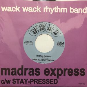 【新品 未聴品】Wack Wack Rhythm Band / Madras Express 7inch EP