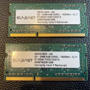 SUNEAST SE3N1600 DDR3L-1600 (4GB×2枚)