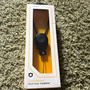 iFace Quick Release カラビナ ネックストラップ 黒
