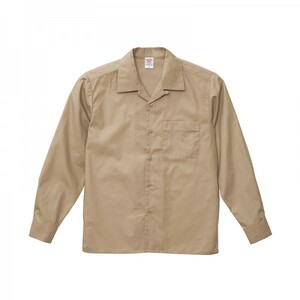 [Men] T/C открытый цвет рубашки с длинным рукавом/XXL/3L/Mocha Bag/2 кусочки набор