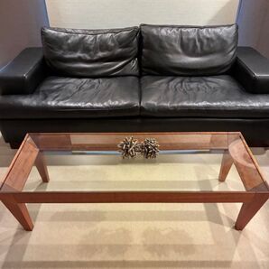 展示品 Porada ポラダ センターテーブル リビングテーブル ガラステーブル イタリア家具