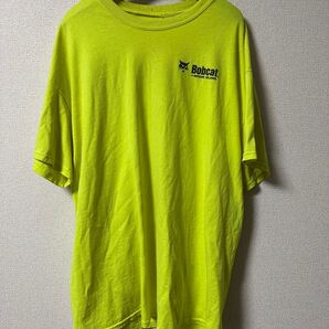 Bobcat of Rhode Island プリントTシャツ 蛍光イエロー