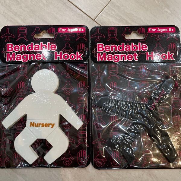 BENDABLE MAGNET HOOK マグネットフック 2個セット